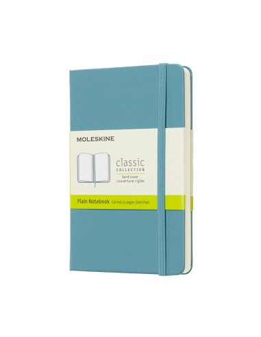 Märkmik Moleskine Classic 9x14cm, valge, kõvad kaaned, sinine