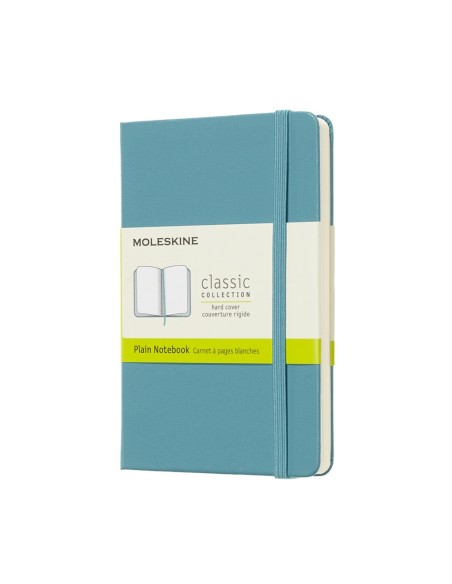 Märkmik Moleskine Classic 9x14cm, valge, kõvad kaaned, sinine