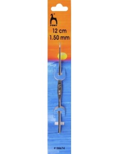 Steel crochet hooks 12cm, 1,50mm