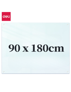 Klaastahvel Deli 1800x900mm valge
