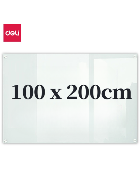 Klaastahvel Deli 2000x1000mm valge