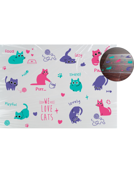 Lauakate deVENTE. Funny Cats 70x50cm