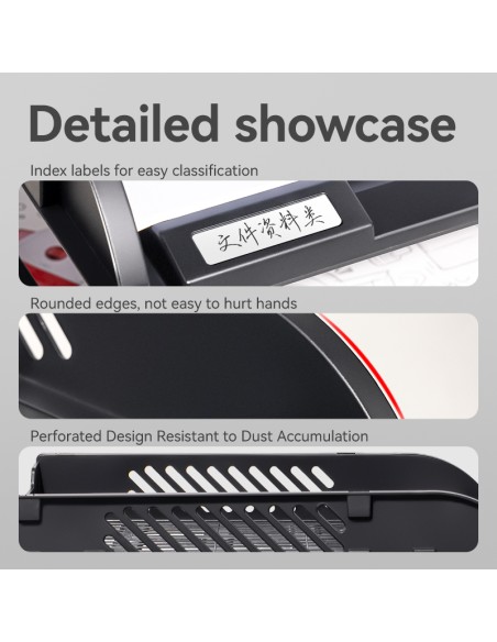 File Tray Deli 325mmx241mmx255mm Black