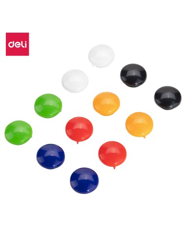 Tahvlimagnet DELI 20mm, assortii 12tk/pk