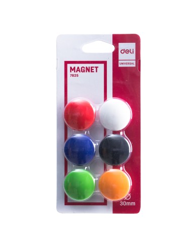 Tahvlimagnet DELI E7825 30mm 6tk/pk