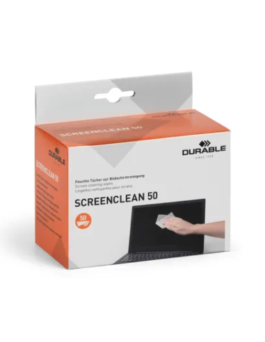 Puhastuslapid ekraanile Durable Screen Cleaning Wipes, 50tk pakis