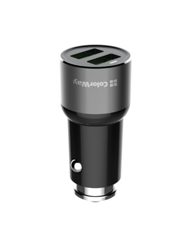 CAR Charger Colorway 2USB AUTO ID 3.6A (18W) black
