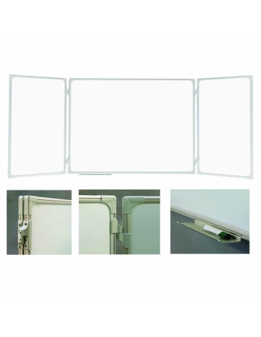 Valge magnettahvel 2x3 tiibadega 180x120/360cm