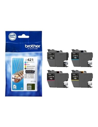 Tindikassetid Brother LC421VAL, Multicolor, Suur tootlikkus