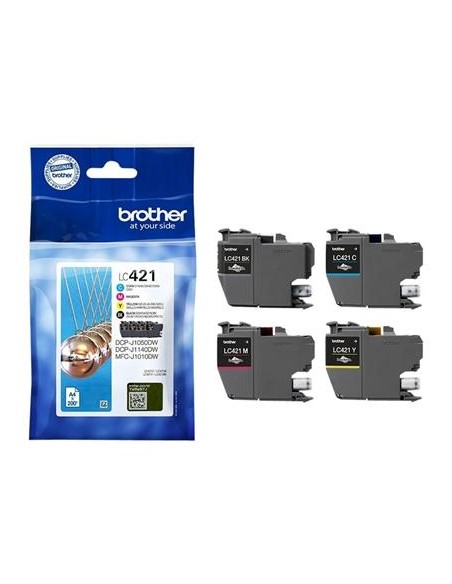 Tindikassetid Brother LC421VAL, Multicolor, Suur tootlikkus