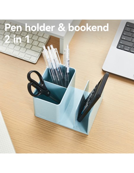 Pen Holder DELI 155*120*96mm BLUE