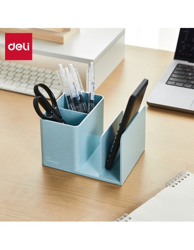 Pen Holder DELI 155*120*96mm BLUE