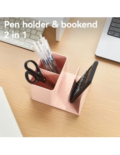 Pen Holder DELI 155*120*96mm PINK 2
