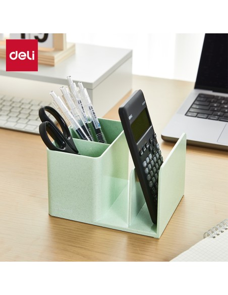Pen Holder DELI 155*120*96mm GREEN