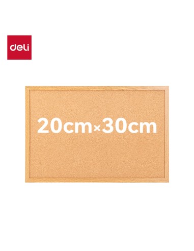 Korktahvel DELI 20x30cm puidust raamiga