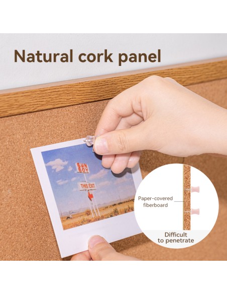 Wooden Frame Cork Board  YELLOW