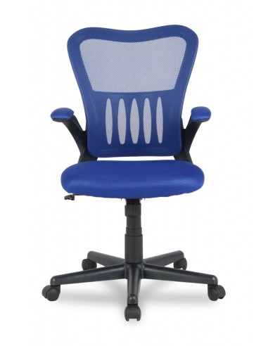 Office chair College with whole blue mesh