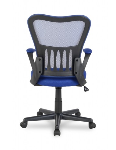 Office chair College with whole blue mesh