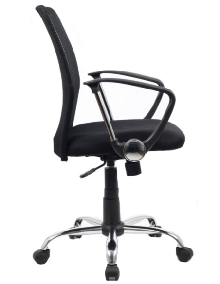 Office chair College with whole black mesh
