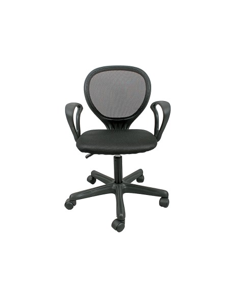 Office chair College with whole black mesh