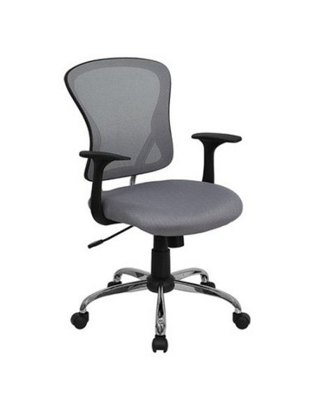 Office chair College with whole grey mesh