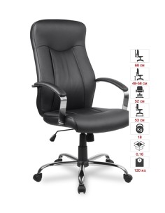Office chair College with 154 whole black mesh