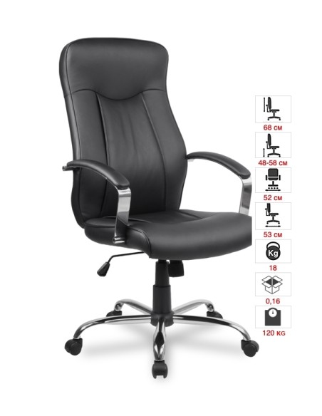 Office chair College with 154 whole black mesh