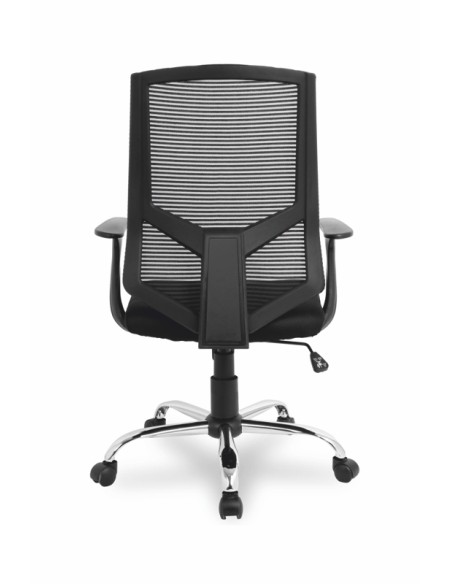 Office chair College with black pvc+black mesh