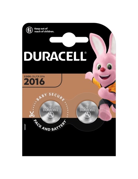 Battery Duracell CR2016 lithium 2pcs/pack