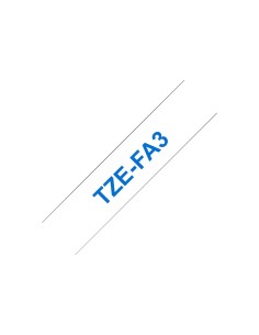 Sildilint Brother TZe-FA3, Triigitav tekstiil, White/Blue