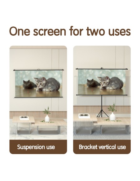 Projector Screen DELI 1600*920mm±10mm thickness:0.40mm±0.02mm white