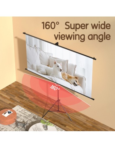 Projector Screen DELI 1600*920mm±10mm thickness:0.40mm±0.02mm white