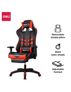 Gaming Chair DELI 700*740*1270-1360mm BLACK