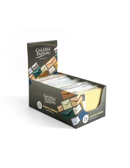 Envelopes C6 mix metallized colours 45 packs/DISPLAY