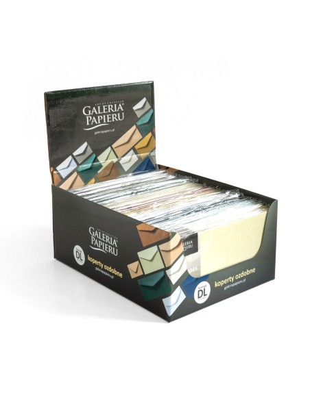 Envelopes DL mix metallized colours 45 packs/DISPLAY