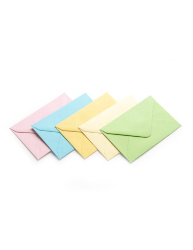 Ümbrik 70x100mm  pastellvärvid assortii, 130g/m2, 50 tk/pk