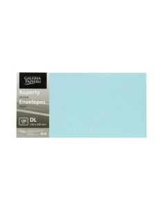 Envelope DL Smooth blue satin K, 130g/m2, 10 pcs/pack