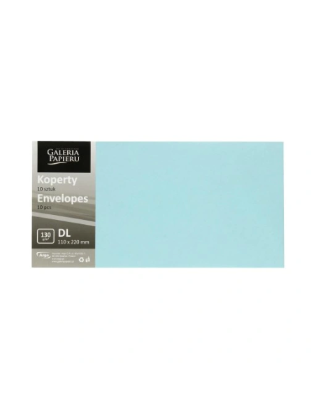 Ümbrik Galeri Papieru DL Smooth blue satin K, 130g/m2, 10tk/pk D