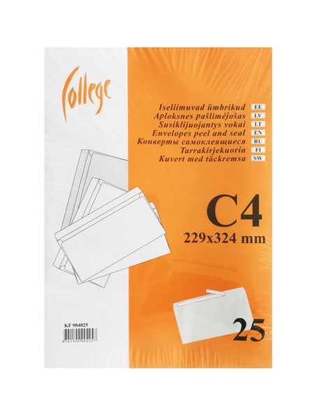 Envelope C4 COLLEGE 229x324mm 25pcs in pack