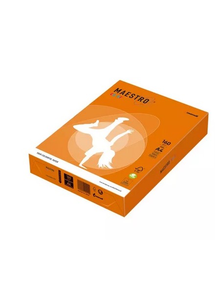 Colour paper IQ A4 160gsm 250sheets OR43 Orange
