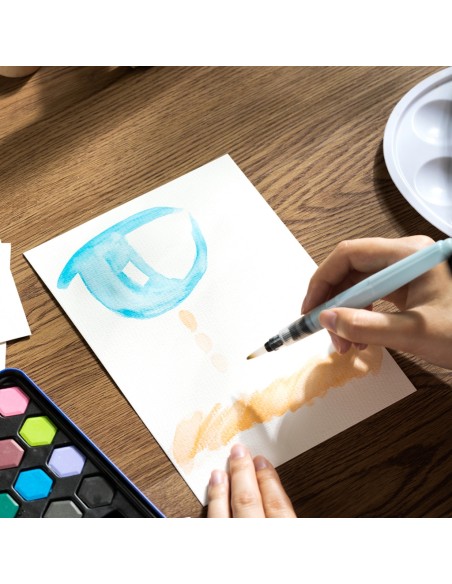 A6 Watercolor Paper DELI A6, 300g, 16ps/bag White