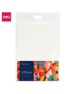 A5 Watercolor Paper DELI A5, 300g, 16pcs/bag White