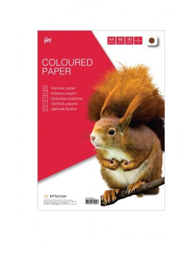 Colored paper College A4/80g/50 sheets, brown