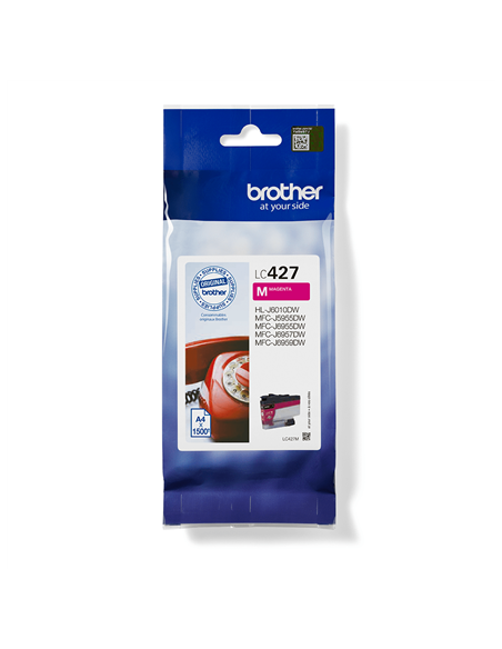 Tindikassett Brother LC427M, Magenta, Suur tootlikkus