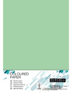 Colored paper College A4/50 sheets, Medium Green MR28, 80g/m2