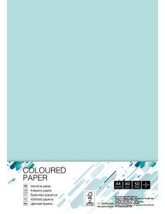 Colored paper College A4/50 sheets, Blue BL29, 80g/m2