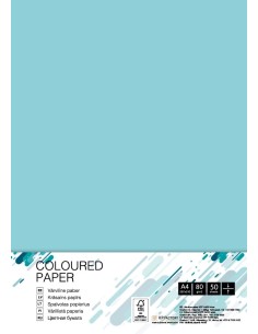 Koopiapaber College A4/80g/50L, medium sinine MB30