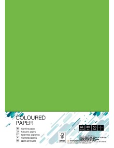 Colored paper College A4/50 sheets, Spring Green MA42, 80g/m2