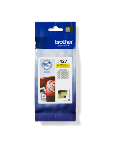 Tindikassett Brother LC427Y, Yellow, Suure Mahutavusega