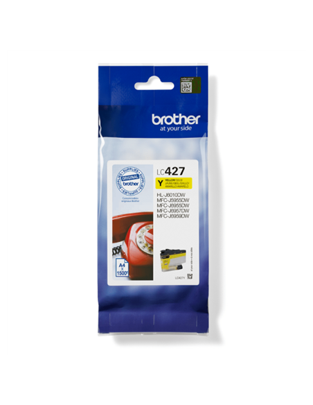 Tindikassett Brother LC427Y, Yellow, Suure Mahutavusega